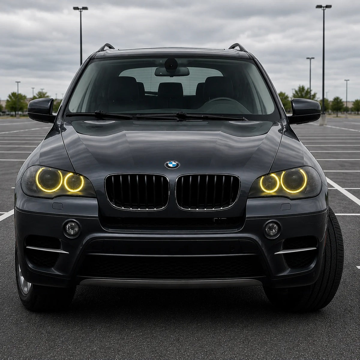 2011-2014 BMW X5/X6/X5M/X6M CSL Style Headlights Yellow DRL Modules | E70/E71