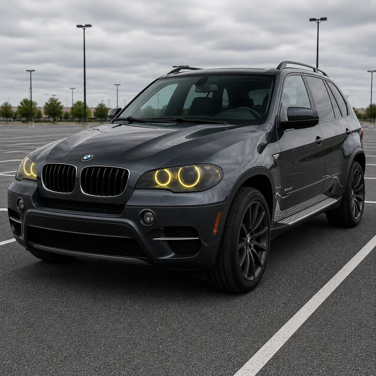 2011-2014 BMW X5/X6/X5M/X6M CSL Style Headlights Yellow DRL Modules | E70/E71