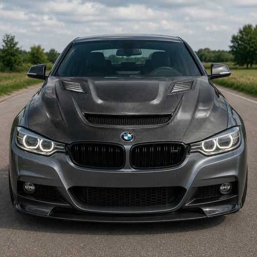 2012-2018 BMW 3-Series V2 Style Carbon Fiber Hood | F30/F31