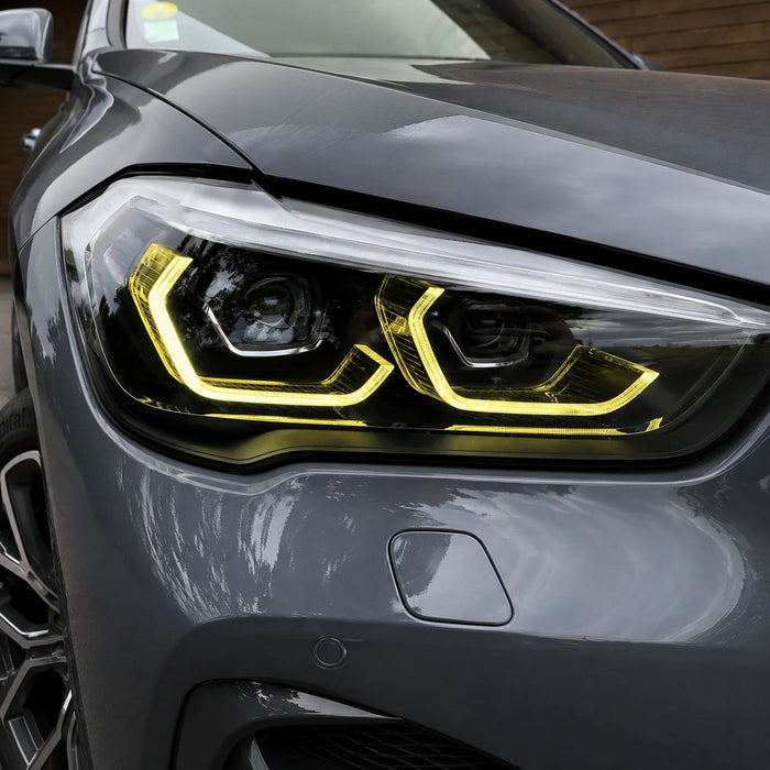 2016-2023 BMW X1/X2 CSL Style Headlights Yellow DRL Module | F48/F39