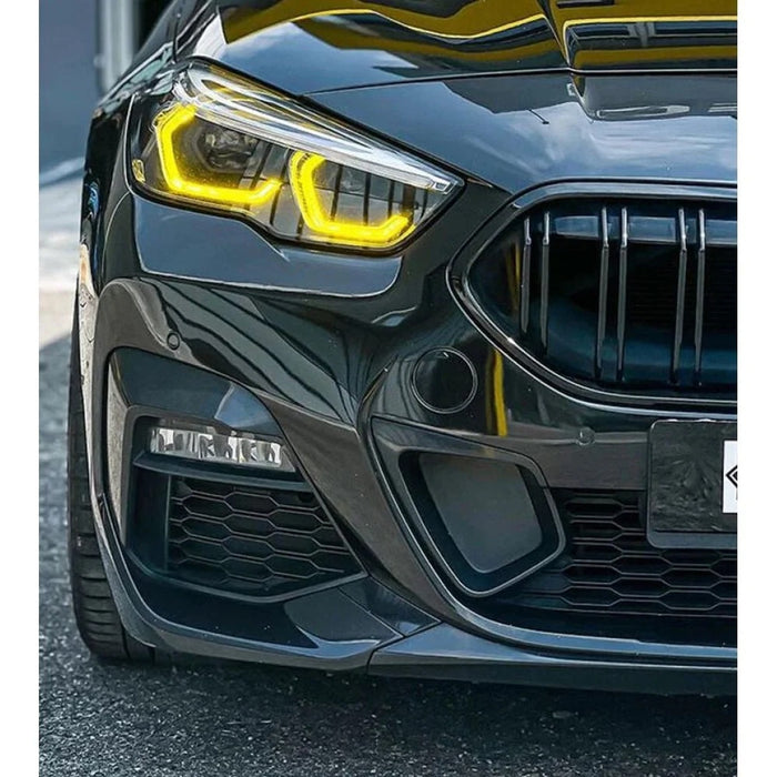 2019-2024 BMW 2-Series CSL Style Headlights Yellow DRL Modules | F44