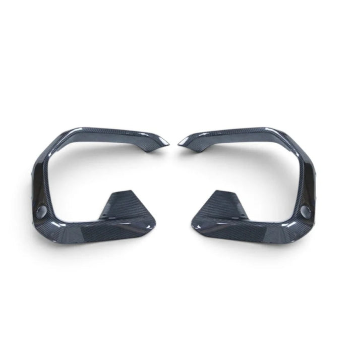 2019-2023 BMW X6M Carbon Fiber LD Style Upper Front Bumper Splitters | F96