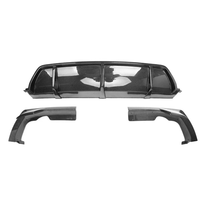 2019-2023 BMW X6 3 Piece Carbon Fiber Rear Diffuser with Splitters | G06