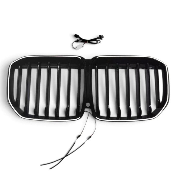 2019-2022 BMW X7 Single Slat Light Up LED Kidney Grilles | G07