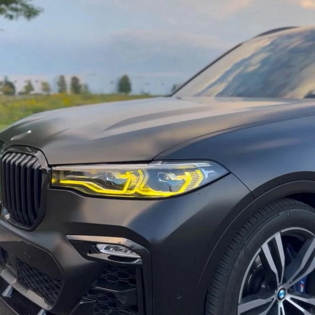 2019-2022 BMW X7 CSL Style Headlights Yellow DRL Modules | G07