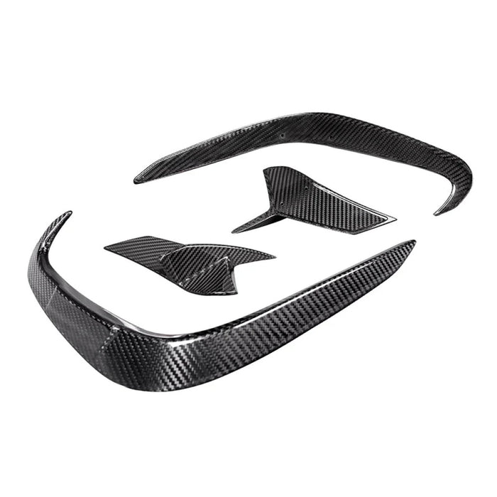 2019-2026 BMW 8-Series Carbon Fiber Rear Bumper Canards | G14/G15/G16
