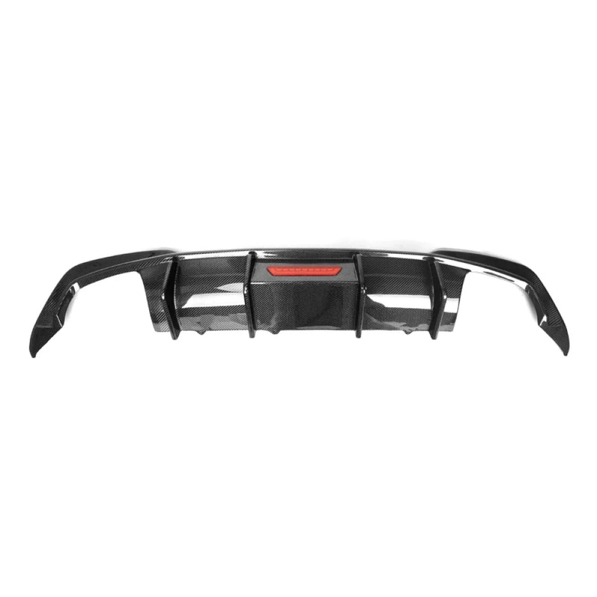 2019-2022 BMW 3-Series Carbon Fiber Rear Diffuser with LED Brake Light | G20 320i 330i