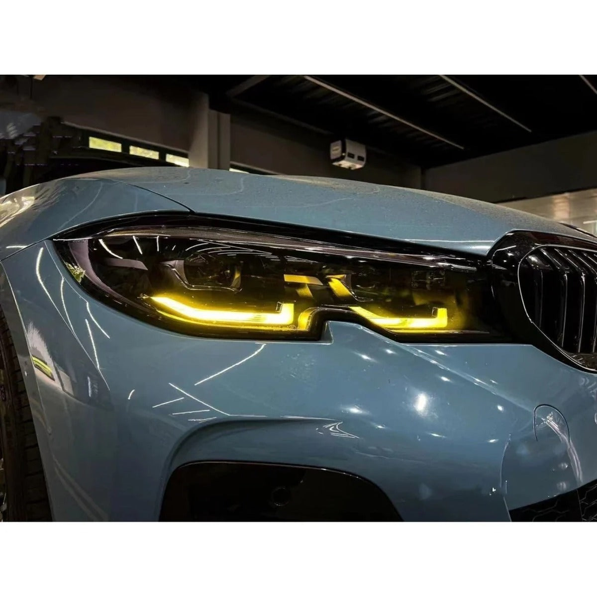 2019-2026 BMW 3-Series CSL Style Headlights Yellow DRL Modules | G20