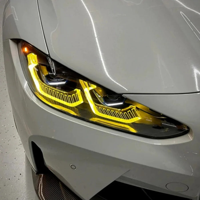 2021-2024 BMW M3/M4/4-Series CSL Style Headlights Yellow DRL Modules | G80/G82/G83/G22/G23/G26
