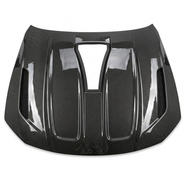 2021+ BMW 4-Series Glass Engine Cover V1 Style Carbon Fiber Hood | G22/G23/G26