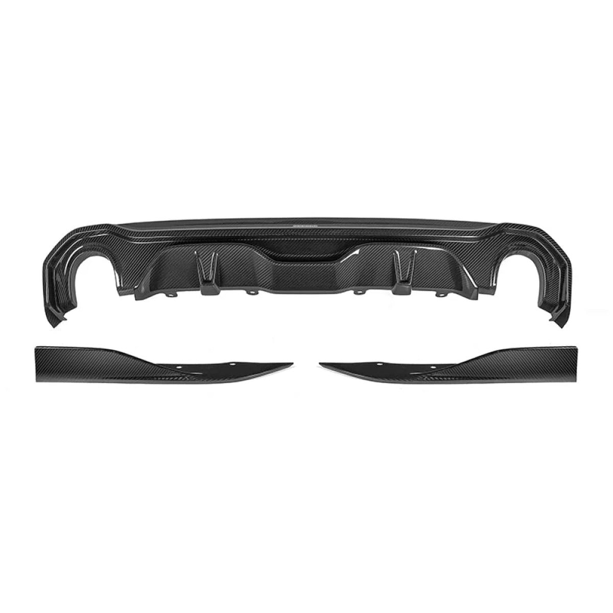 2021+ BMW 4-Series Carbon Fiber 3 Piece Rear Diffuser | G26