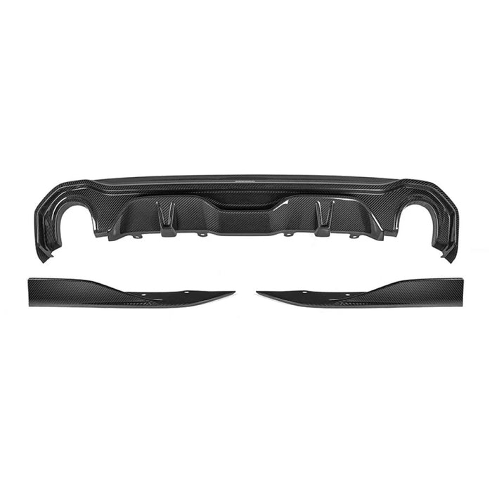 2021+ BMW 4-Series Carbon Fiber 3 Piece Rear Diffuser | G26