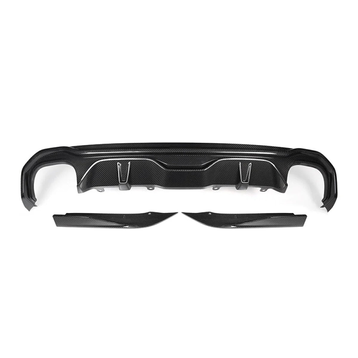 2021+ BMW 4-Series Carbon Fiber 3 Piece Rear Diffuser | G26