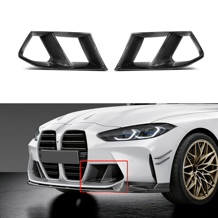 2021+ BMW M3/M4 Carbon Fiber M Performance Style Front Bumper Air Duct Replacements | G80/G82/G83