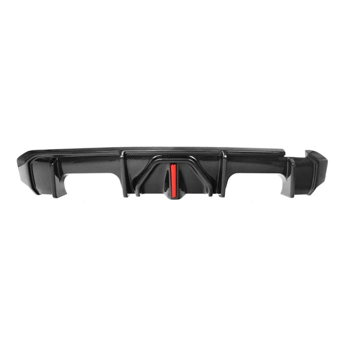 2021+ BMW M3/M4 Carbon Fiber AK Style Diffuser with LED Brake Light | G80/G82/G83