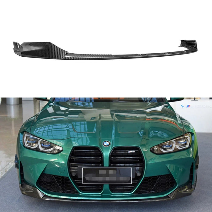 2021+ BMW M3/M4 Carbon Fiber M Performance Style 3 Piece Front Lip | G80/G82/G83