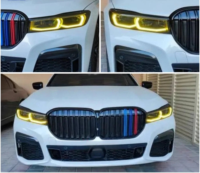 CSL Yellow Headlight DRL Modules - BMW 7 Series G11 G12 LCI 740i 750i