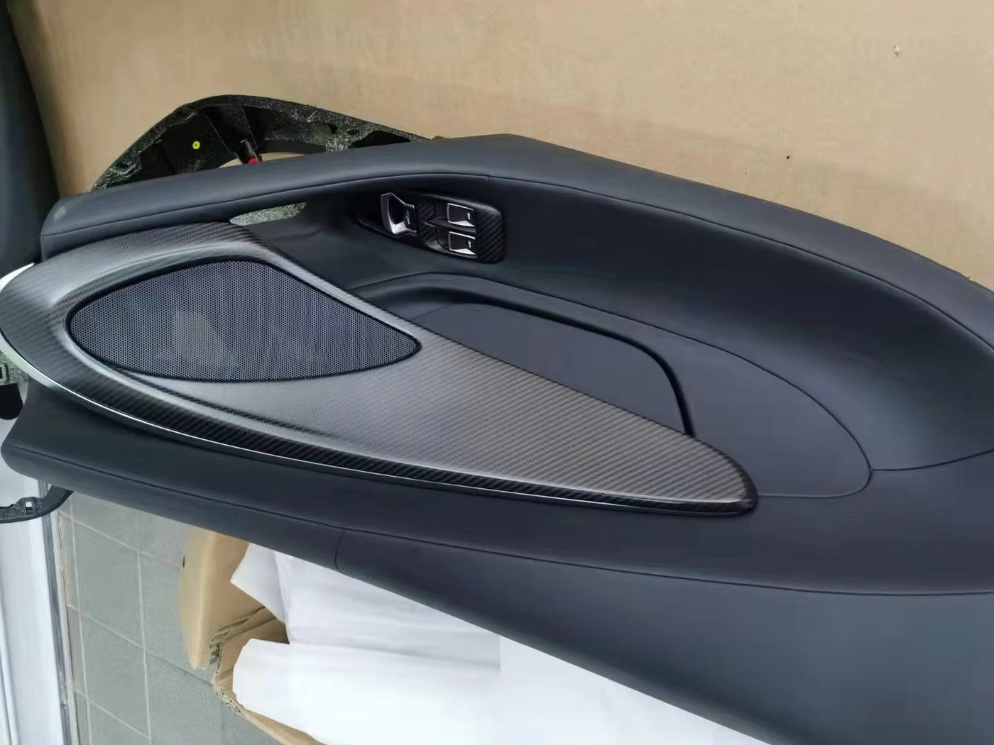 Dry Carbon Fiber Inner Door Panel Trim for Mclaren GT