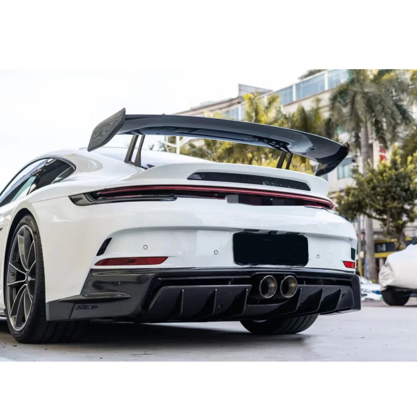 Dry Carbon Fiber GT3 Style Rear Diffuser - Porsche 992.1 GT3 Carrera