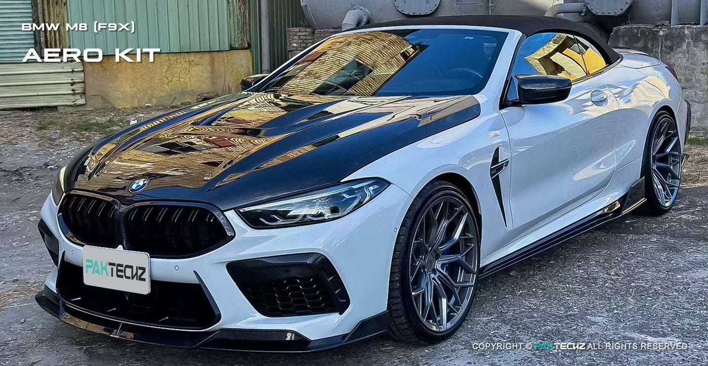 Dry Carbon Fiber PT Style Side Skirts - BMW M8 F91 F92