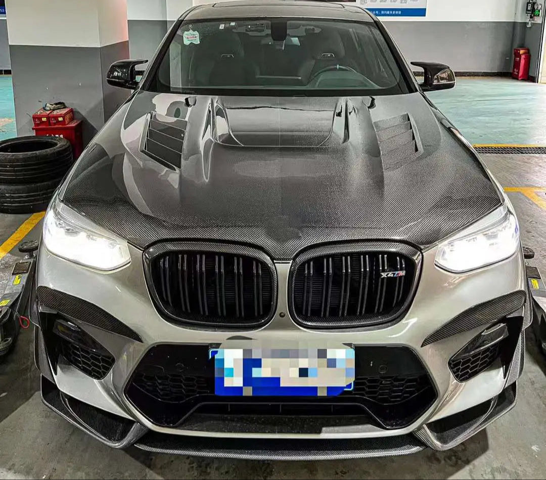 Carbon Fiber Vented Front Engine Hood - BMW X4M F98 X3M F97 G01 G02 G08