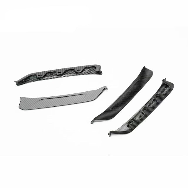 Dry Carbon Fiber OEM Front Splitter Bumper vent trim - Porsche Carrera 911 992.2
