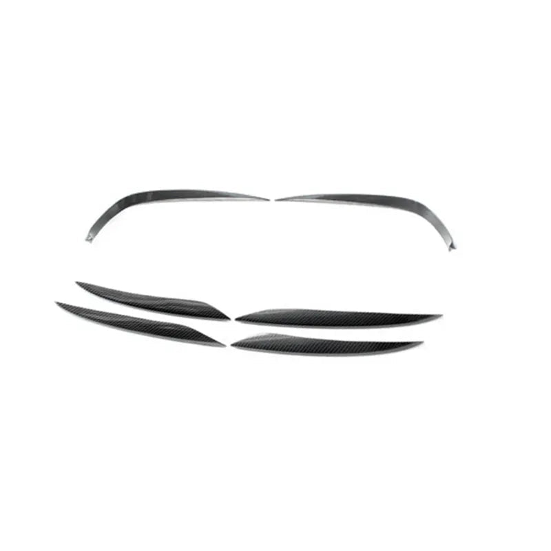 Carbon Fiber Front Bumper Fog Lamp Vents - Mercedes Benz E43 E300 E400 E450 Sport 2016-2020