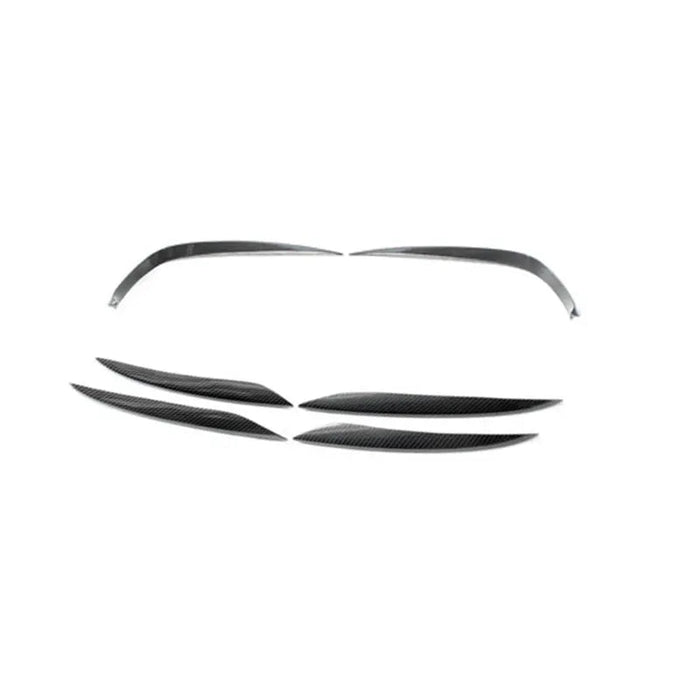 Carbon Fiber Front Bumper Fog Lamp Vents - Mercedes Benz E43 E300 E400 E450 Sport 2016-2020