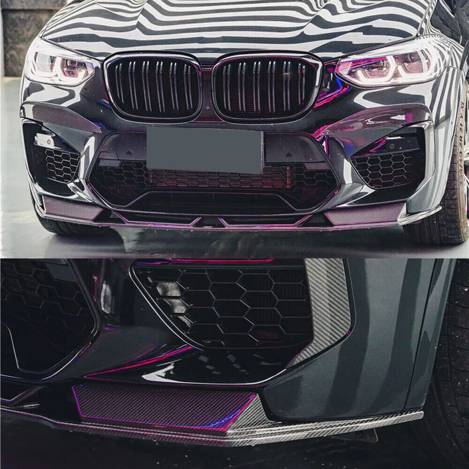 Carbon Front Bumper Lip Splitter - BMW F97 X3M F98 X4M 2019-2023