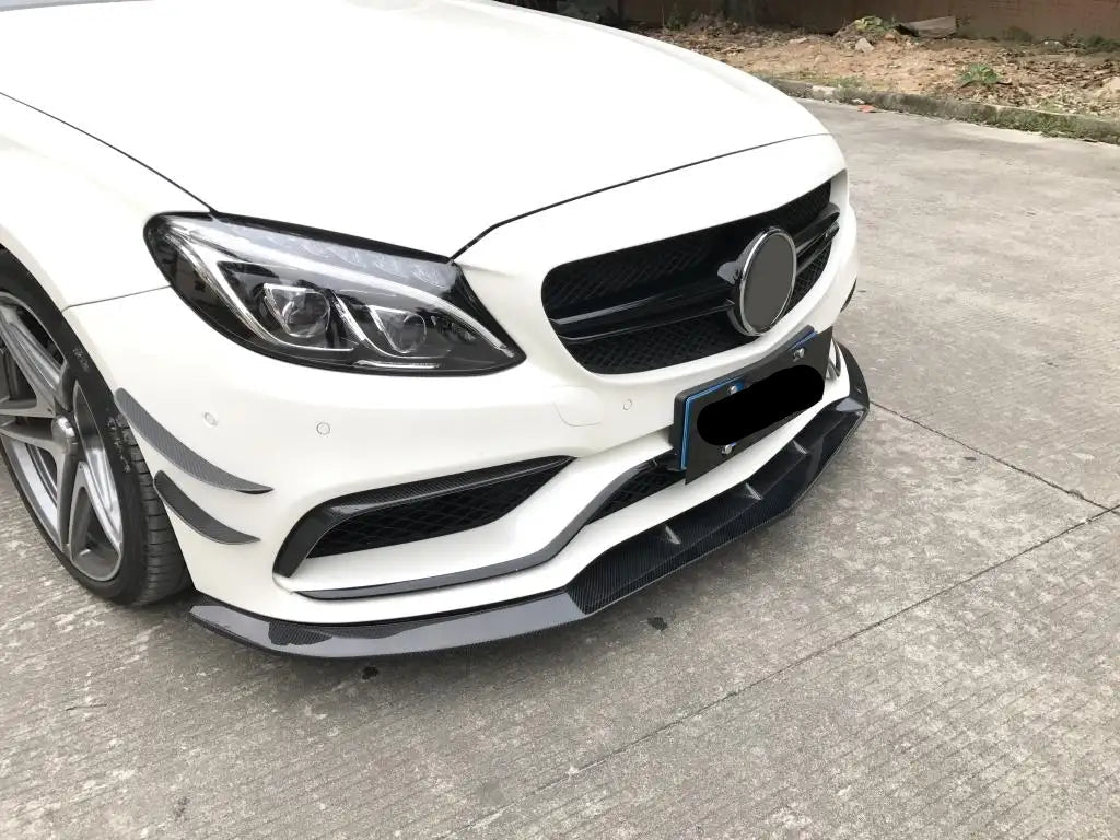 Carbon Fiber Front Splitter Lip - Mercedes Benz W205 C63 AMG 15-18