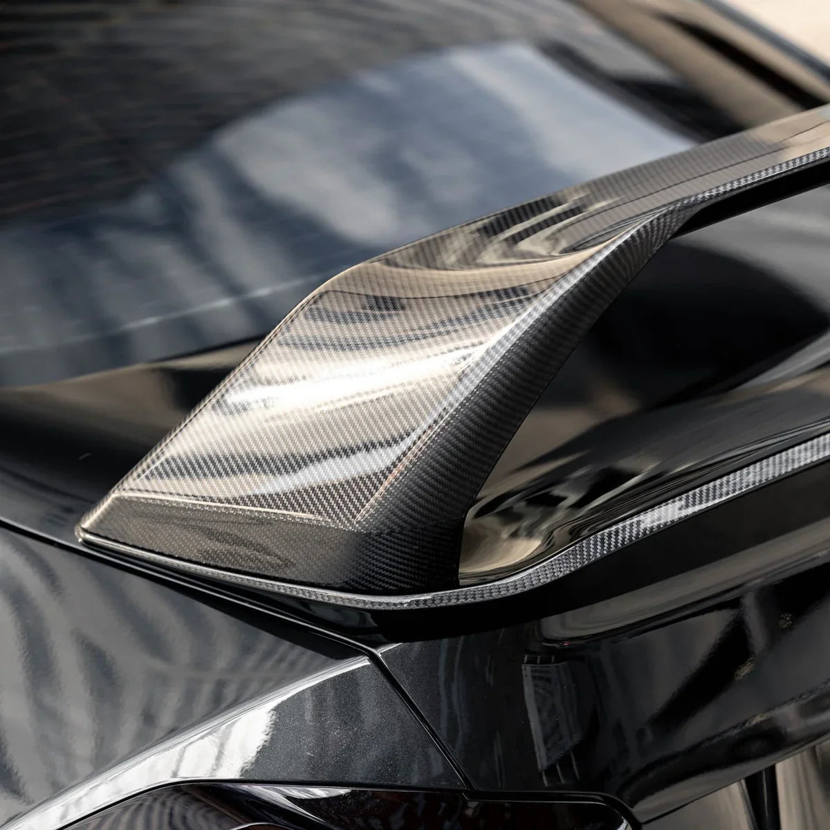Dry Carbon Fiber Rear Trunk N Style Spoiler Wing w/ base - BMW G87 M2 / G42 M240i