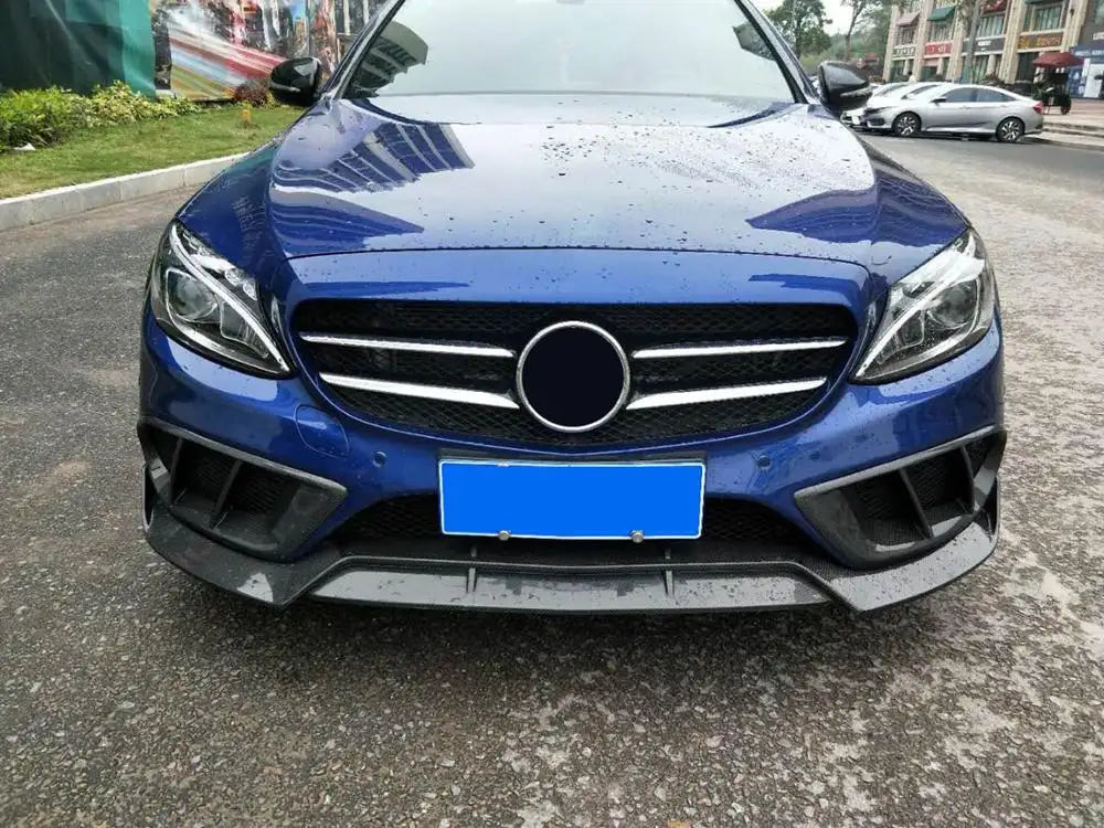 Carbon Fiber Front Air Vent Trim - Mercedes C300 C400 C450 C43 AMG Sedan 15-17