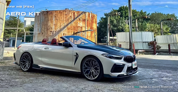 Dry Carbon Fiber PT Style Front Lip - BMW M8 F91 F92 F93