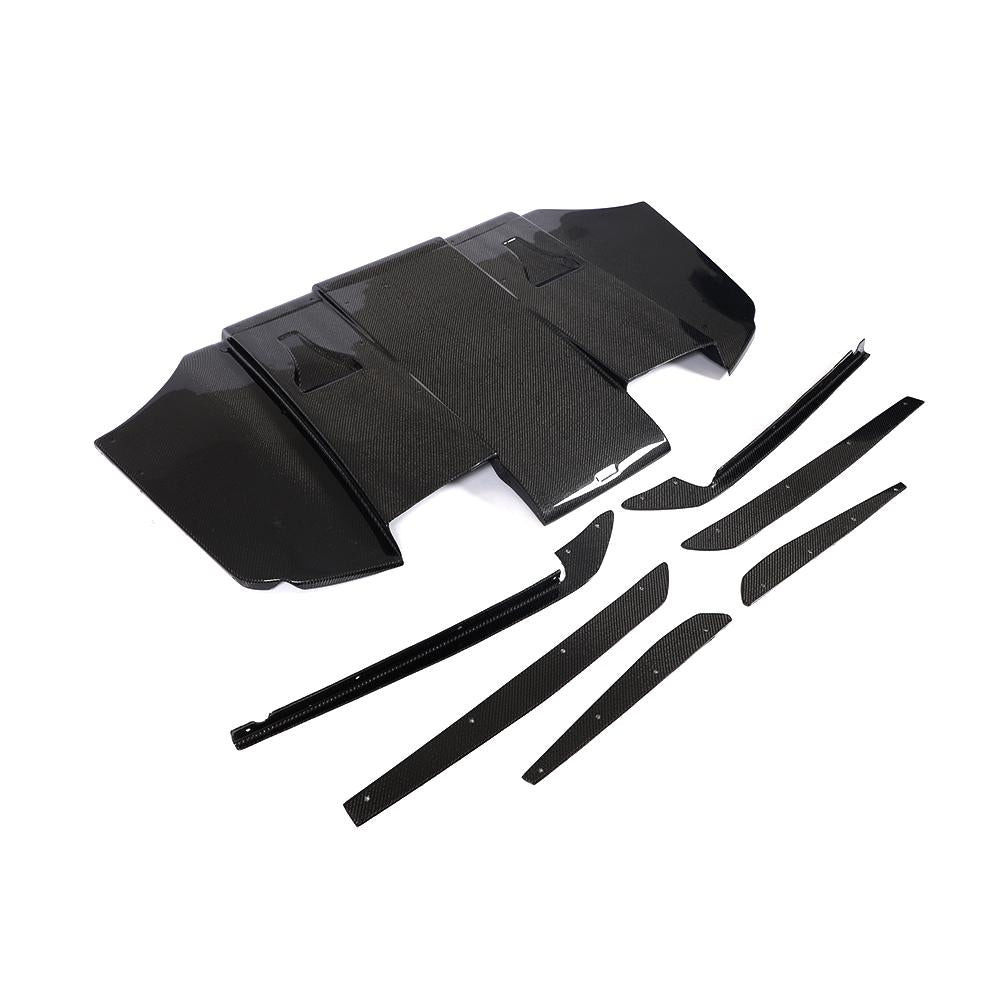 Carbon Fiber Varis Style Rear Undertray Diffuser - BMW 3 Series E92 E93 M3 2009-2013