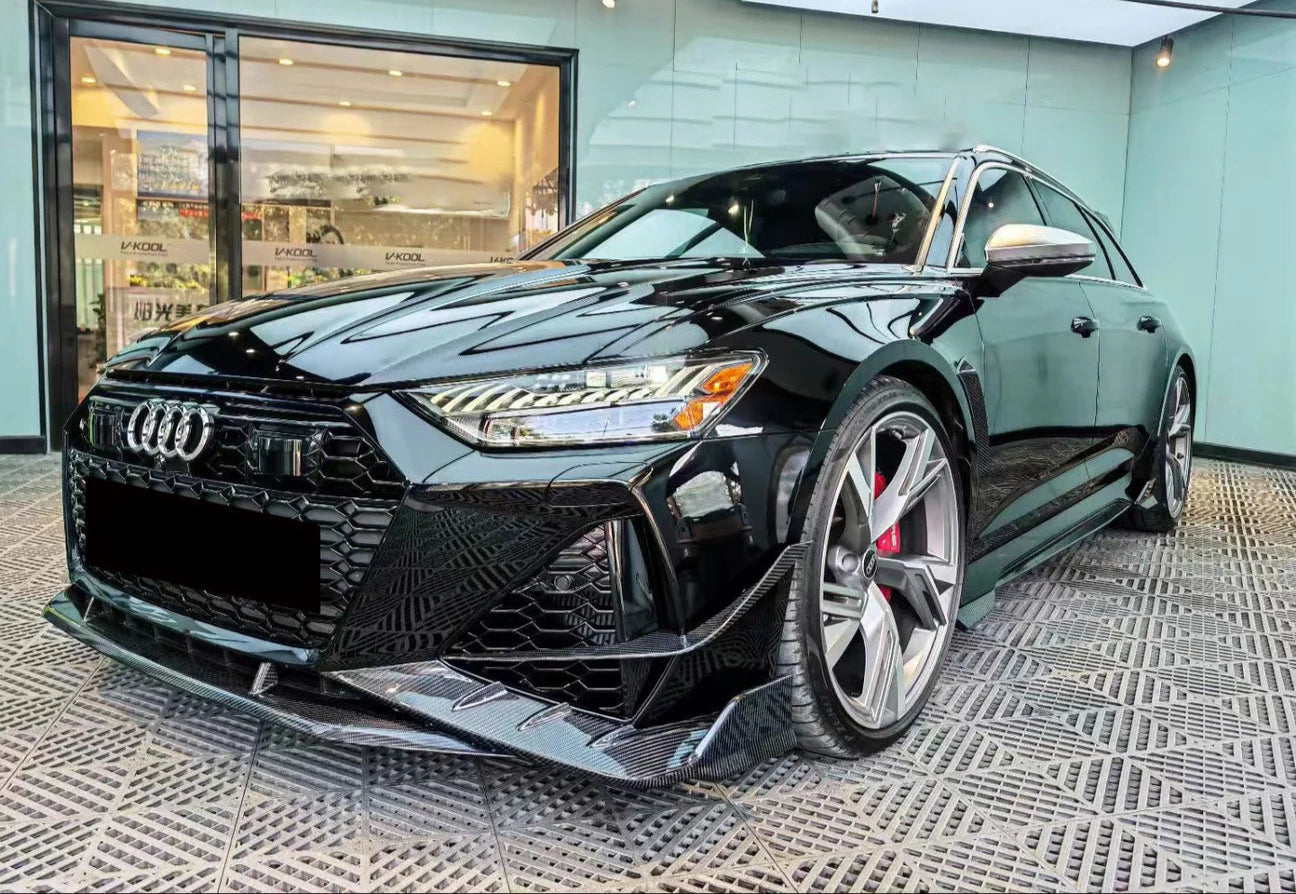 Carbon Fiber KB Front Lip Splitter - Audi RS7 RS6 C8 2020+