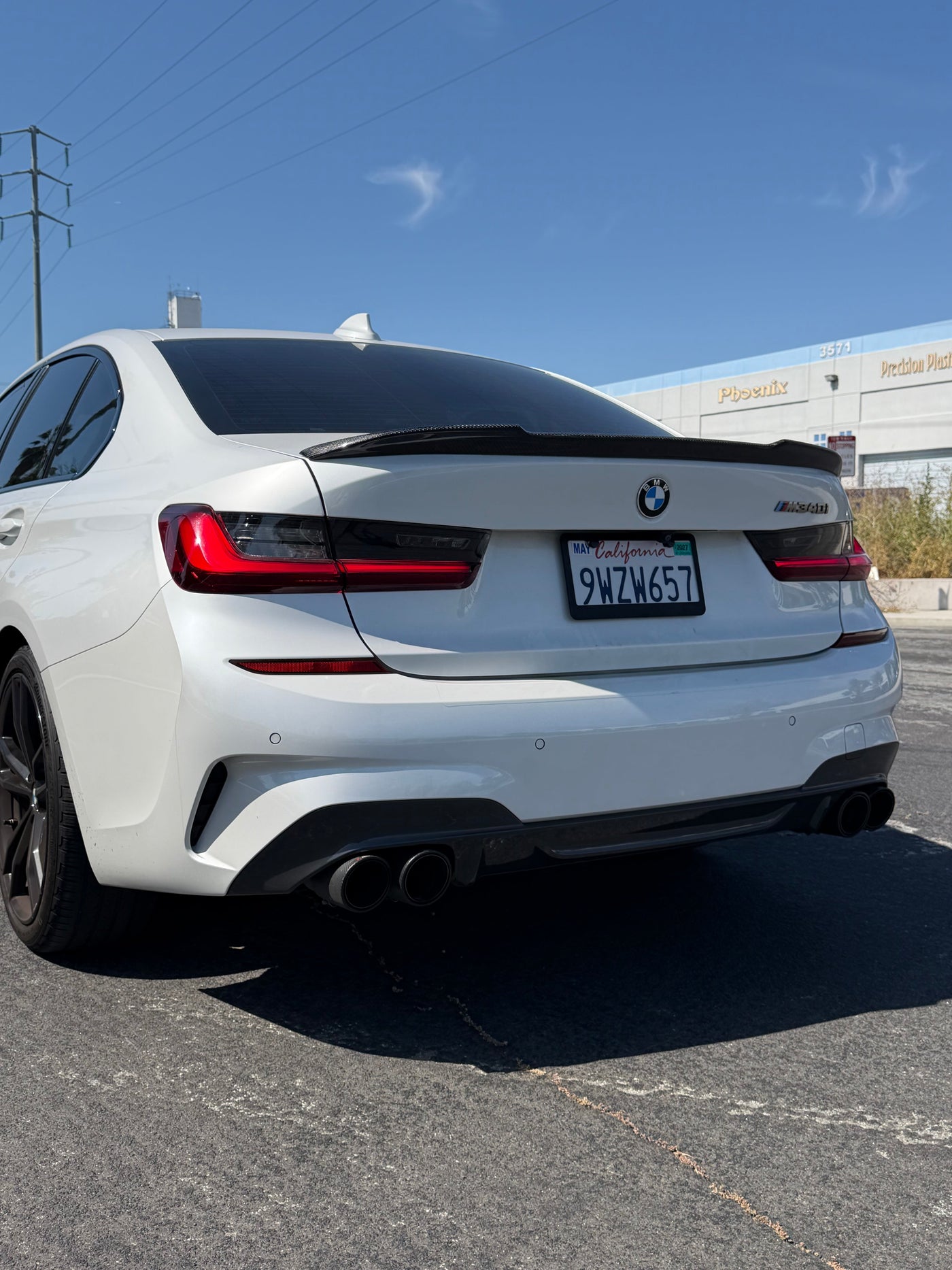 CS Style Carbon Fiber Trunk Spoiler - BMW G80 M3 & G20 3 Series