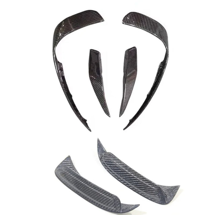 Carbon Fiber Front and Rear Bumper Wind Knife Blade Bumper Trim - Mercedes GLA Class X156 AMG 2013-2018