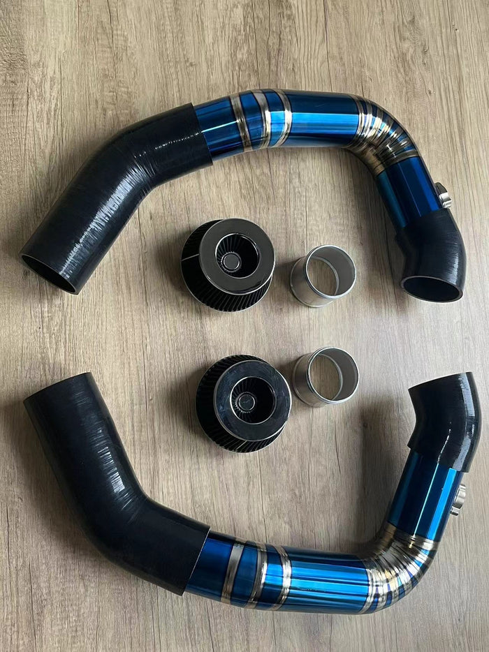 F10 M5 F12 M6 S63TU Front Mount Titanium Intake