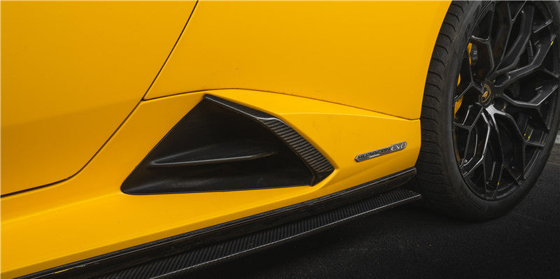 Carbon Fiber Side Skirt Trim - Lamborghini Huracan EVO & RWD & Spyder