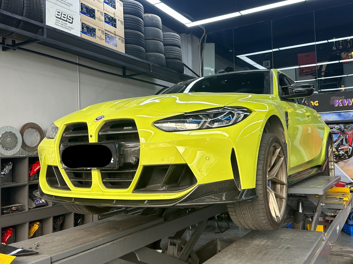 CT V1 style Dry Carbon fiber front lip - BMW G80 & G81 M3 / G82 & G83
