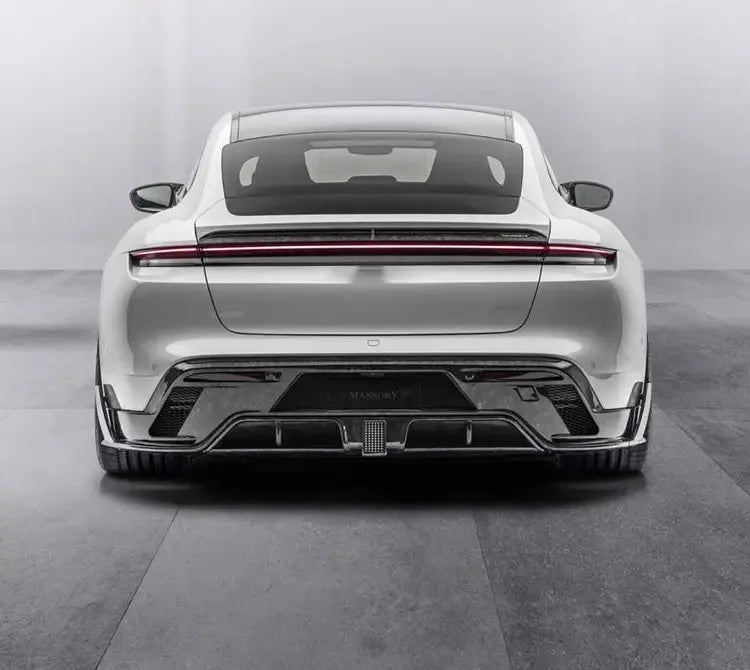 Carbon Fiber M Style Rear Diffuser - Porsche Taycan