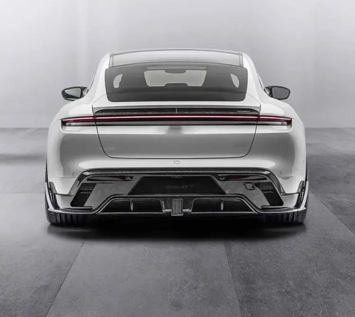 Carbon Fiber M Style Rear Diffuser - Porsche Taycan