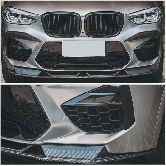 Carbon Front Bumper Lip Splitter - BMW F97 X3M F98 X4M 2019-2023