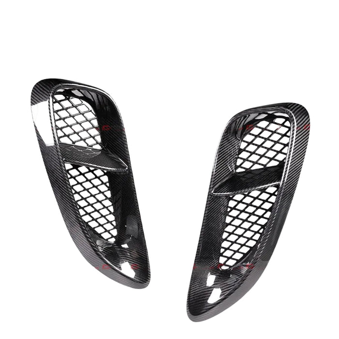 Carbon Fiber Side Vent Trim - 20-25 Porsche 718 Cayman Boxster GTS 4.0