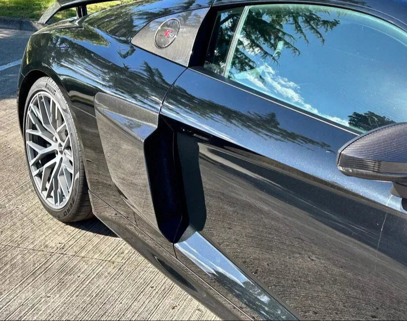 Carbon Fiber GT4 LMS Style Side Vent Blades - AUDI R8 (4S Gen 2)
