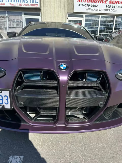 Prepreg Carbon Fiber CSL Style Front Grille Replacement - BMW G80 M3 & G82 / G83 M4