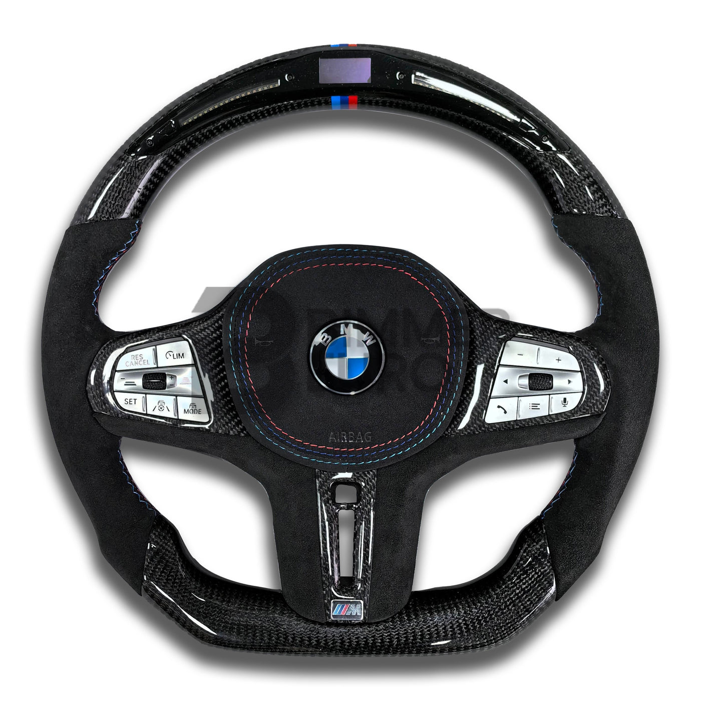 Custom LED Carbon Fiber Steering Wheel for All G Chassis Models - G20 / G22 / G30 / G42 / G80 / G82 / G87 / G Series / BMW 2 Series 3 Series 4 Series 5 Series M3 M4