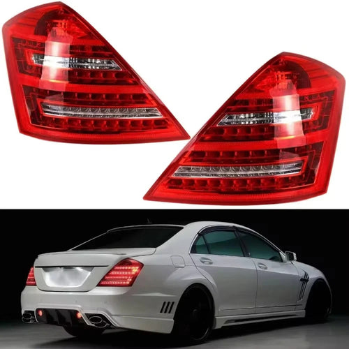 2007-2009 Mercedes-Benz S-Class/S63/S65 AMG Facelift Style LED Taillights | W221 Pre-Facelift