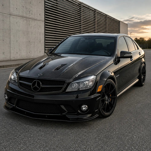 2008-2011 Mercedes C63 AMG A Style Carbon Fiber Hood | W204/C204