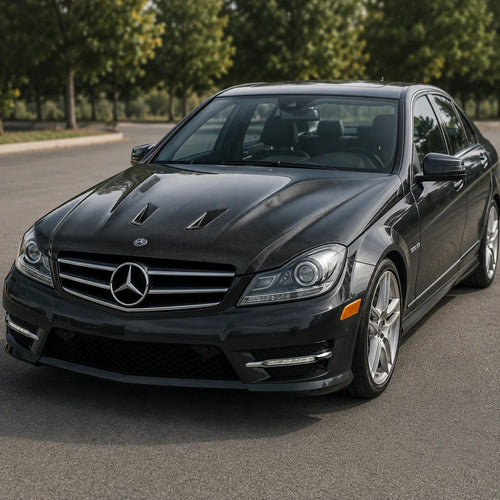 2012-2015 Mercedes C-Class B Style Carbon Fiber Hood | W204/C204